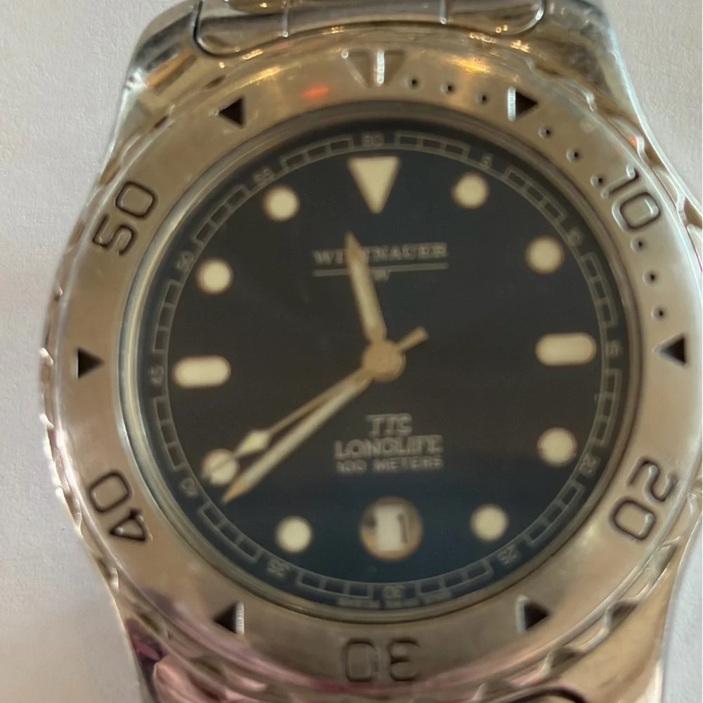 Wittnauer TTC Longlife Men’s Stainless Steel Watch with Blue Dial